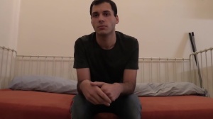 The teen with a slim body and innocent face