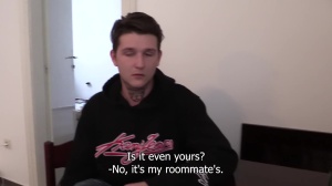 young and lean lad with enormous boner 