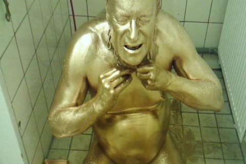 Golden Bodypaint bondman Gerard