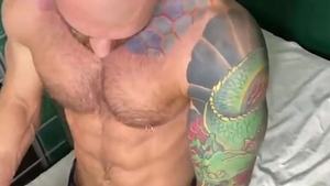 Hunk loves fucked by big cock daddy