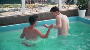 Poolside Twinks Give Each Other Head