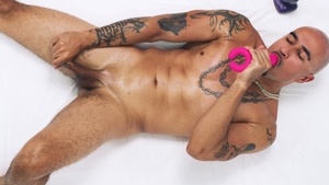 How Men Orgasm: Inked Jock's Masturbation