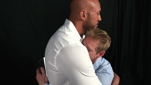Oliver Gets A Hard Bareback Fuck From Big Dad